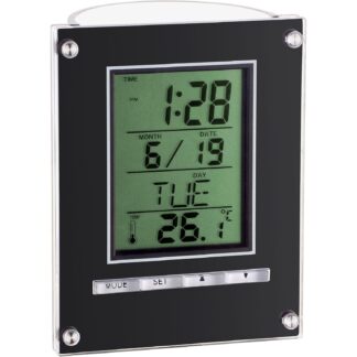 Настольные часы будильник с подставкой-стаканчиком для ручек/карандашей TFA (98107501)