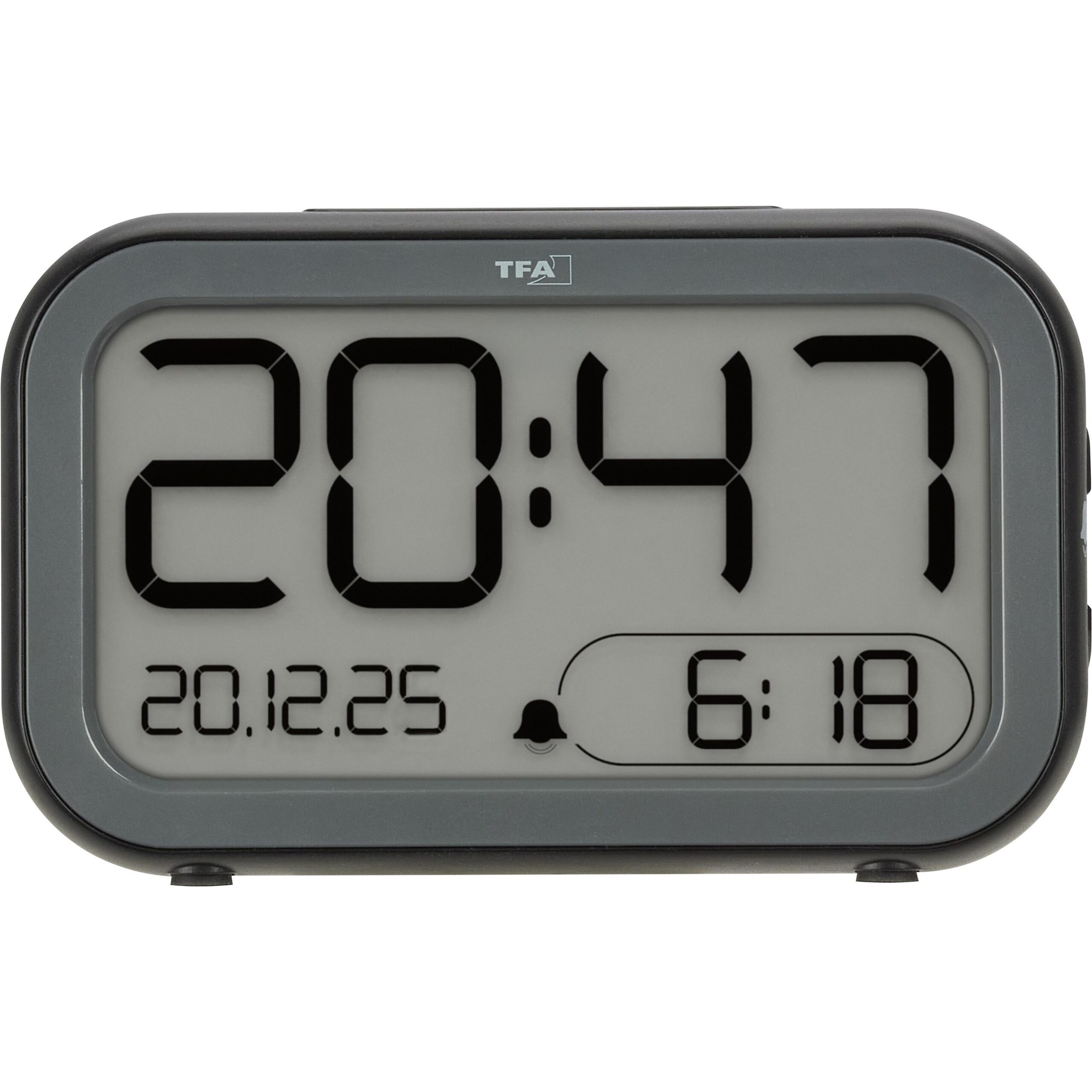 Настольные часы с будильником TFA "LCD-LED BINGO HYBRID" (60204801) — изображение 4