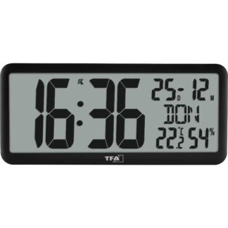 Настенные электронные часы с температурой и влажностью TFA (60452501)