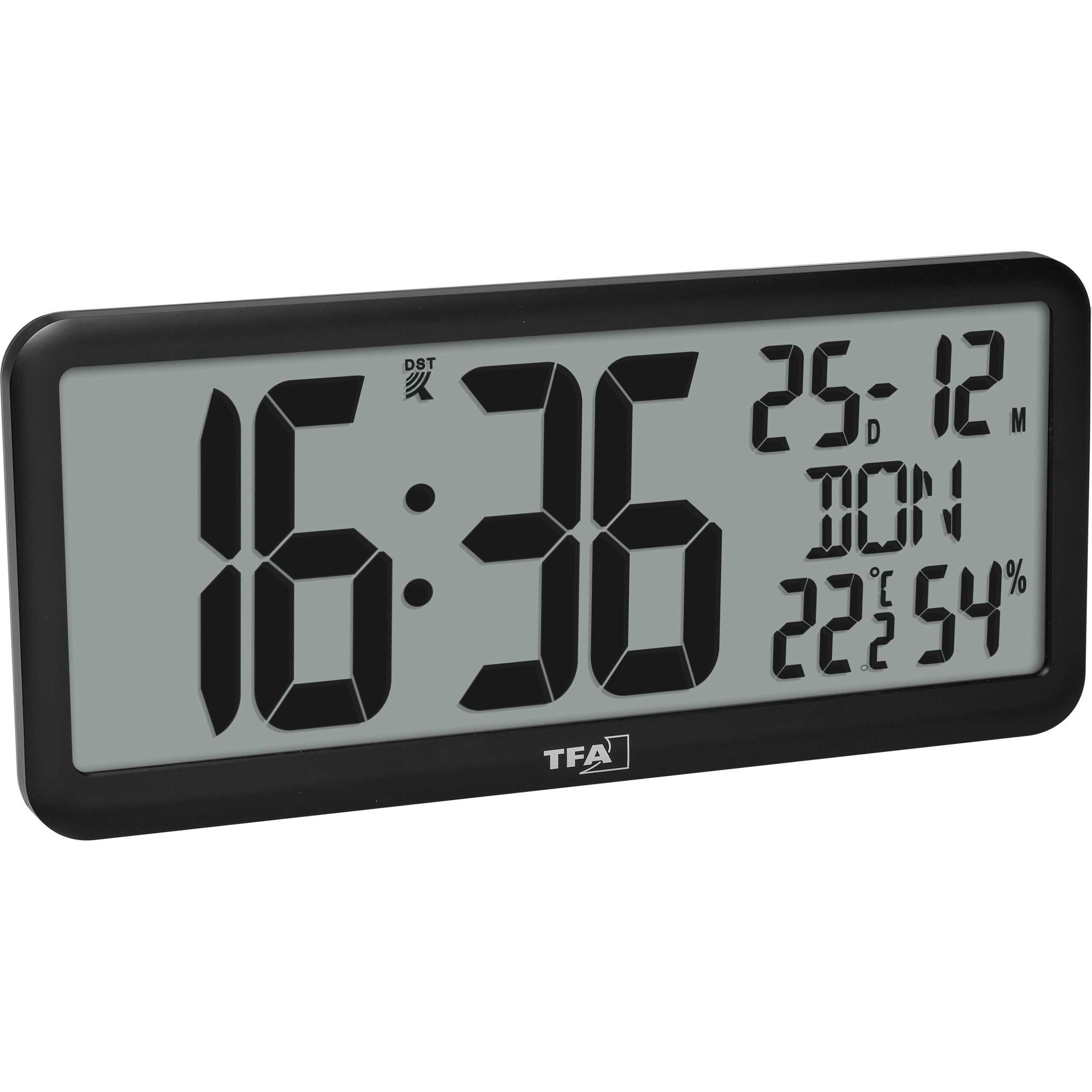 Настенные электронные часы с температурой и влажностью TFA (60452501) — изображение 3